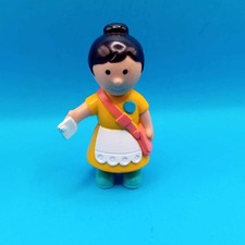 Vintage Bluebird Big Red Fun Bus Toy Doll Mother House Figure 1988