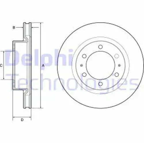 Brake disc vented bg4925c - 2x,