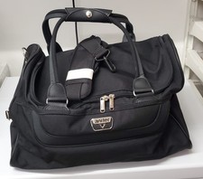 Antler Black Holdall Weekend /Flight Bag With Adjustable shoulder strap  Vintage