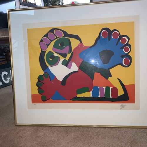 Karel appel abstract - abstract, framed