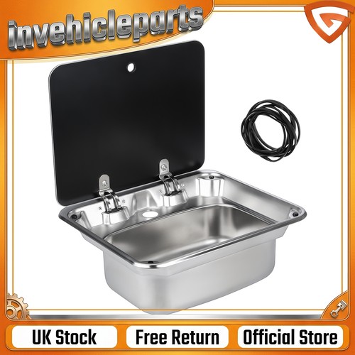 Stainless steel campervan sink - steel,
