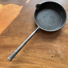 Original J & J Siddons 8 Inch No. 3 Cast Iron Romany Gypsy Frying Pan Antique