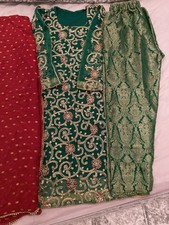 Green and Red Asian Mehndi