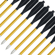 6.5" ALLOY GOLD PISTOL CROSSBOW BOLTS PACK 12 24 36 48  6.5" 50lb 80lb