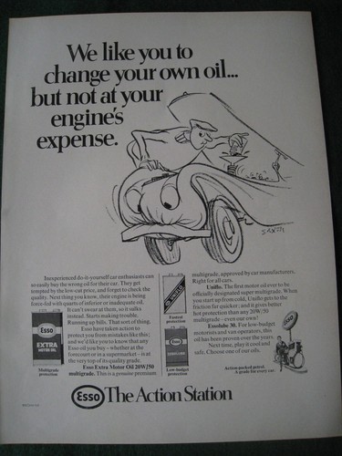 Change your own oil esso - change, extra