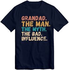 Grandad The Man The Myth T-shirt Best Gift For Grandfather  Christmas Tee Top