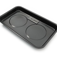 BLACK MAGNETIC BOWL MECHANICS PARTS TRAY METAL TOOLS DISH HOLDER LARGE 240mm