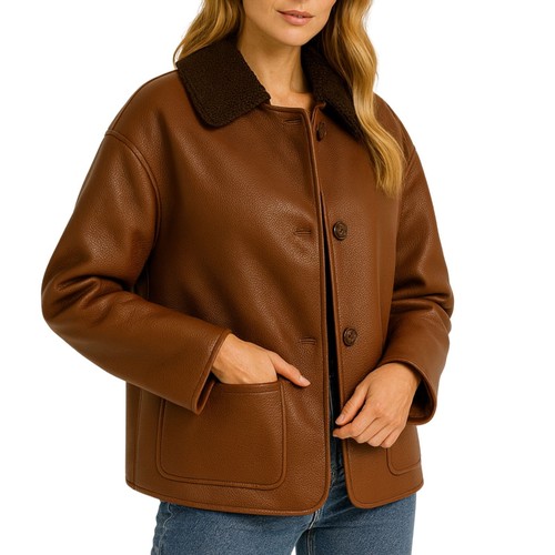 Women genuine leather jacket - genuine,