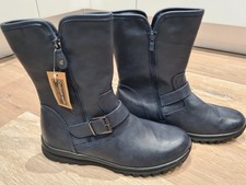 Navy Cushion Walk Boots - Navy