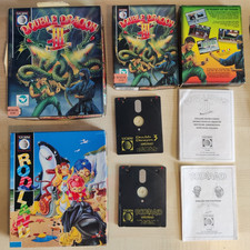 Double Dragon 3 & Rodland Amstrad CPC Disc | Excellent Contents | Stickers on Li