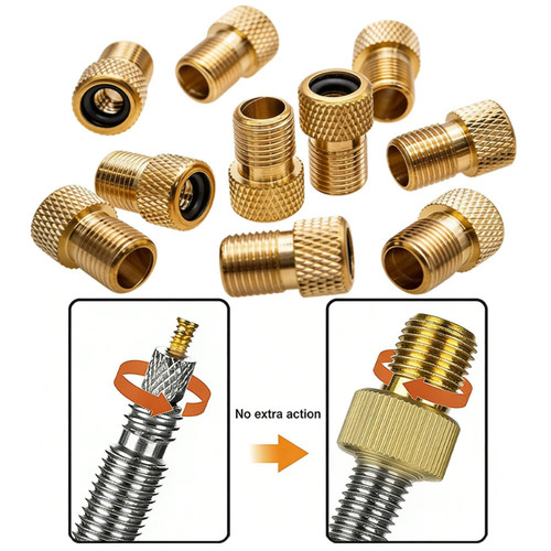 Brass adaptor presta to - presta,