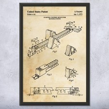 Starting Block Patent Wall Art: Gym Art, Running Gifts, Sports Decor