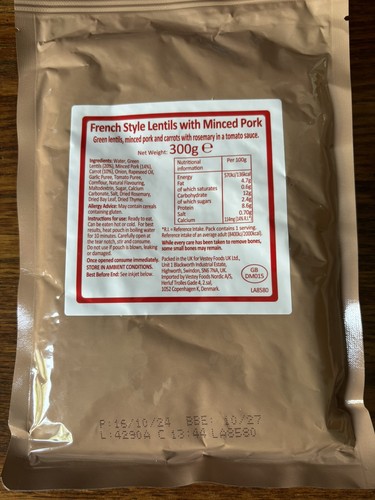 British army mod mre ration - mre,