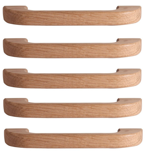 Wooden door handle oak - oak, natural