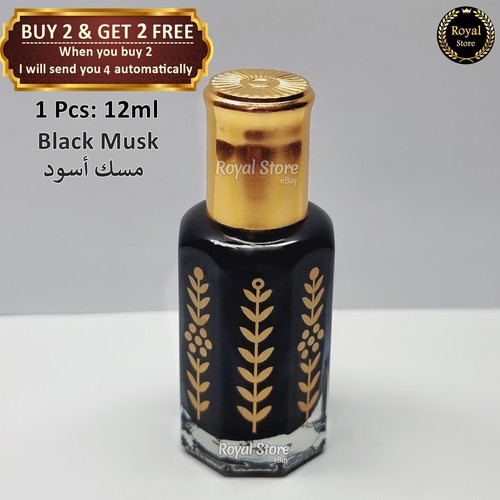 Black musk 12ml dark arabic - 1x,