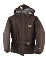 THE NORTH FAC HyVent Brown Parka Jacket size M Girls Hooded Winter Casual