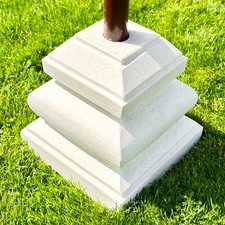 White Terrazzo Bali Parasol