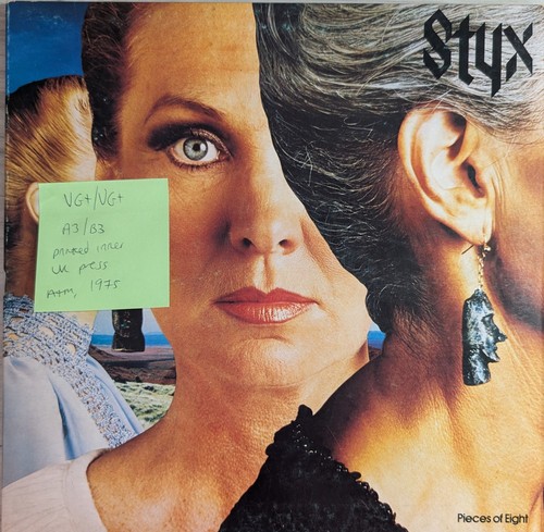Styx pieces eight vinyl - pieces, of