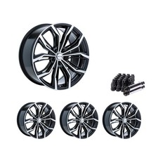 Set of 4 17" Black Alloy Wheel