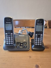 Panasonic KX-TG6621E Wireless Cordless Phone 2 x handsets with Answering Machine