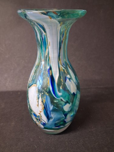 Nice vintage art glass vase - art,
