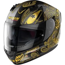 NOLAN N60-6 RITUAL BLACK GOLD GLOSS FULL FACE MOTORCYCLE HELMET