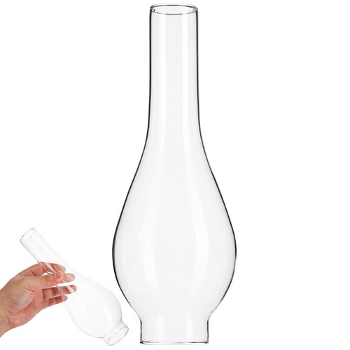 Clear oil lamp shade glass - oil,