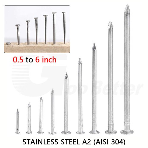 Stainless steel flat head - flat, wood