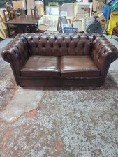 Brown Leather Chesterfield 2