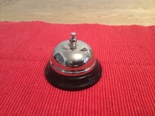Silver Hotel Service Bell Reception Desk Counter Ring Functioning Traditional CQ