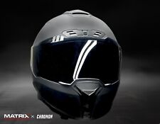 Matrix Chronon Full Face  Matt black Motorcycle helmet   Dual Visor  ECE 22.06