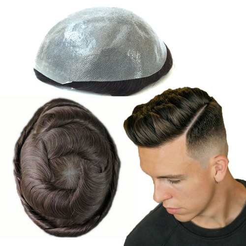 Mens human hairtoupee - human, system
