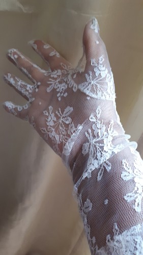 Vintage cream lace floral - cream,