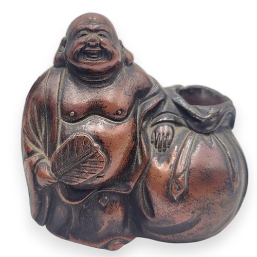 Bizen pottery statue budai - bizen,