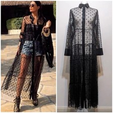 ZARA New Polka Dot Sheer Shirt