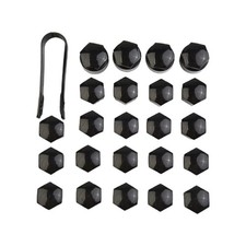 Black wheel nut - black,
