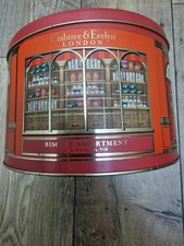 Crabtree and Evelyn empty large biscuit tin, Ideal for Christmas Cake, musical