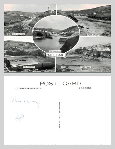 Vintage postcard port isaac - postcard,