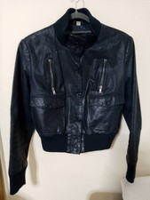 Milan real leather bomber