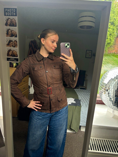 Barbour vintage brown waxed - brown,
