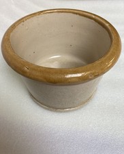 Antique  Saltglazed Stoneware Crock Grosvenor Glasgow holds 3lb. Collectable 