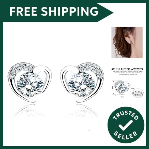 Silver stud earrings - earrings, for