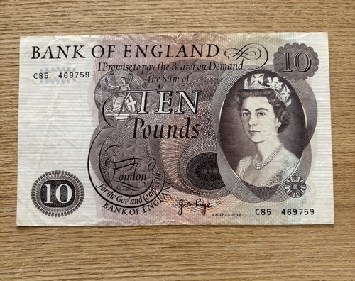 Old paper ten - ten, note