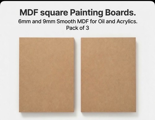 Mdf square painting boards 6 - boards.,
