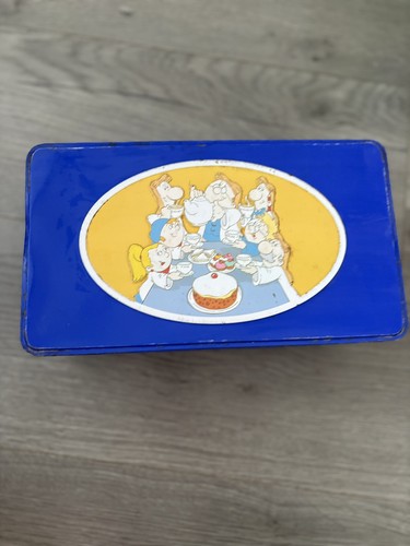 Vintage tetley tea tin 1980s - tea,