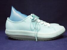 WALKMAXX UK 8 TURQUOISE BLUE CANVAS ROCKING SOLE TRAINERS / LEISURE SHOES BNWOB