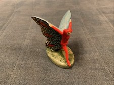 Rare Carlton Ware Orange Mephisto Devil Butterfly Man 7.5 cm High with pin badge