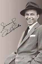 FRANK SINATRA SIGNED HIGH QUALITY PREMIUM PORTRAIT PHOTO - 4x6 INCH LUSTRE PAPER