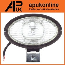 Work Light Oval 12V Lamp Cable Spot Fog Inc Bulb for Mini Digger Trailer Dumper