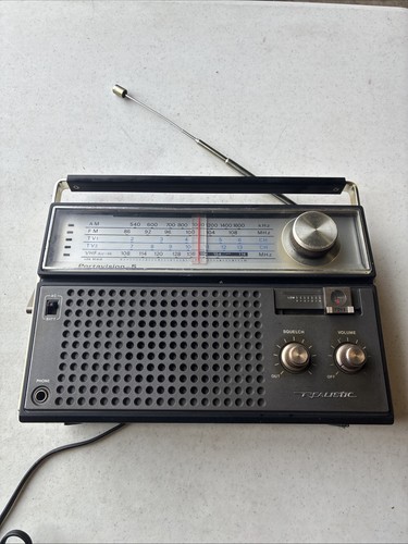 Vintage realistic portavision - realistic,